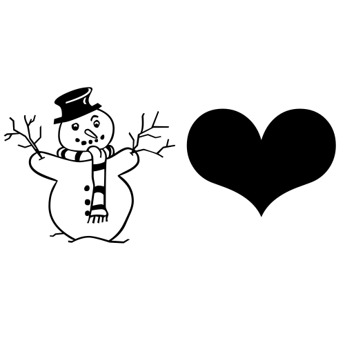 ☃❤ Emoji Domain black and white Symbola rendering